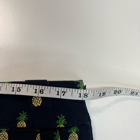 J. Crew Pineapple Print Stretch Chino Shorts Size 12 - Picture 6 of 12